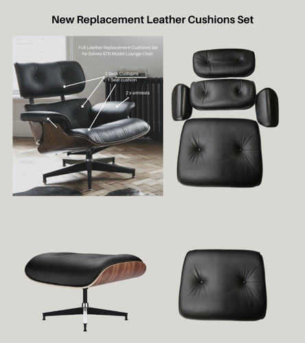 Full leather cushions - cushions, for